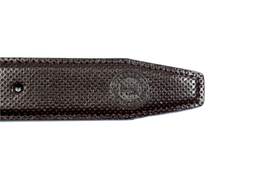 Formal Pinhole Printed Brown Belt - Image 7