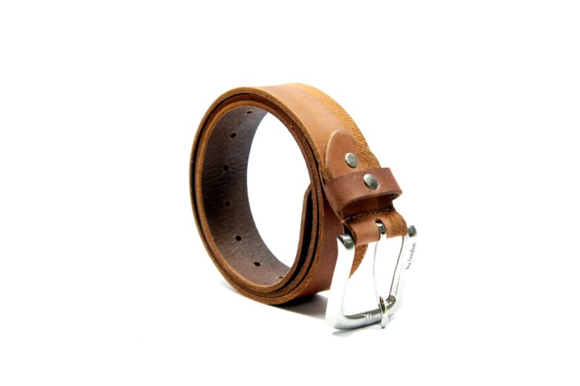 Casual Half Suede Tan Belt