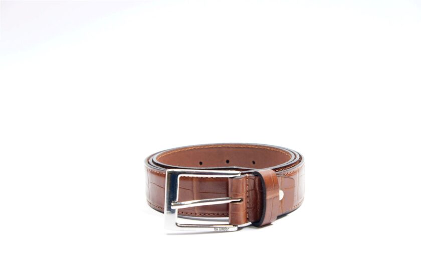 Formal Crocodile Printed Tan Belt - Image 2