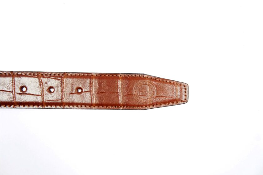 Formal Crocodile Printed Tan Belt - Image 7